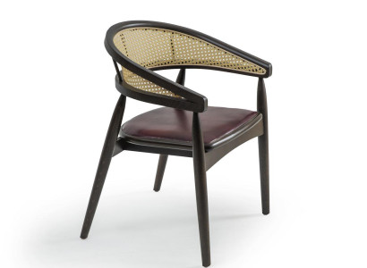 Design Armchair Brown Wooden Chair new Furniture Seat Dining room Furnishings